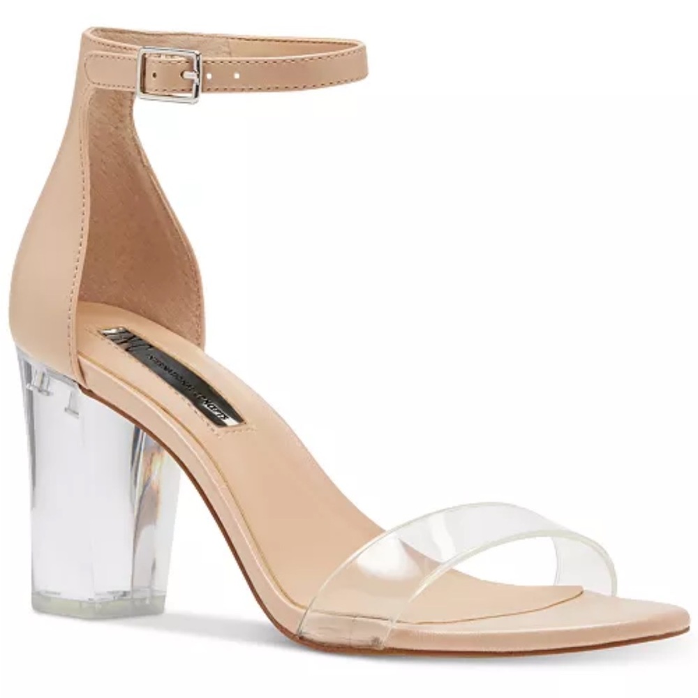 I.N.C. Kivah Ankle Strap Lucite High Heel Sandal